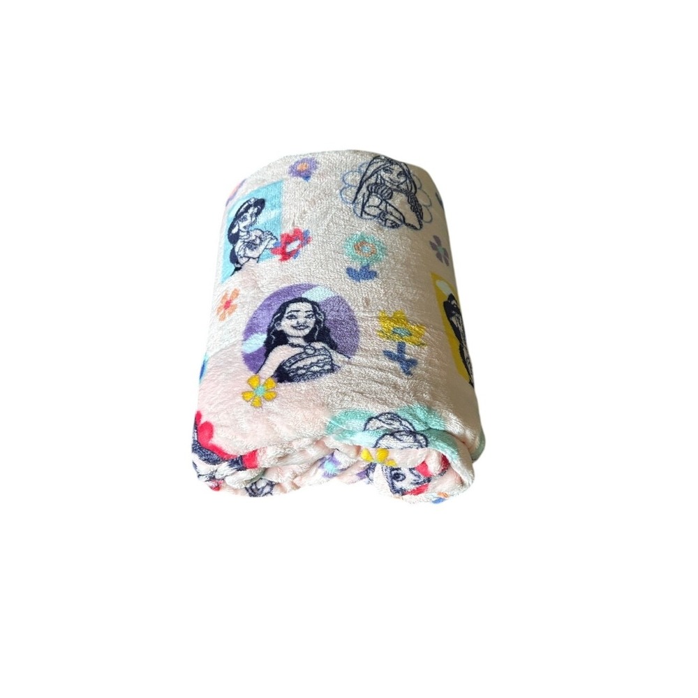 The Big One Disney Princess Plush Throw Blanket Oversized 5'x6' Pink GIFT NEW